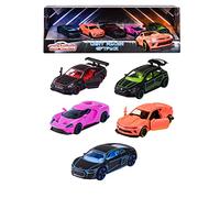 Majorette LIGHTRACERS 5 CARS collectible gift box for kids and collectors from 3 to 103 years, start or add to a collection or just play