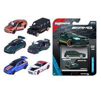 Majorette Mercedes AMG Deluxe Cars, Assorted 6 Models (GT Coupé, EQS, CLA, G63, GLE…), Random Shipping, Metal 1:64 (7.5 cm), Decorated Collector's Box, From 3 Years (8502101000)