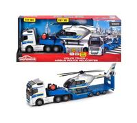 Majorette 213716000 - Grand Series - Volvo Truck + Police Helicopter - New