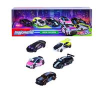 Majorette Neon Racer 5 Pieces Giftpack diecast cars suitable for play, collect and gift kids and adults