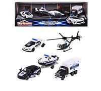 Majorette 212053188 Porsche Police Force 4 CAR Gift Box for Kids and Collectors from 3 to 103 Years, Start or add to a Collection or just Play, Multi