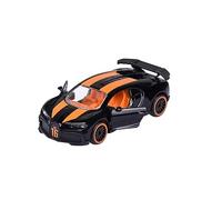 Majorette Racing Cars - Bugatti Chiron Pur Sport 1:64 Scale (7.5 cm) Toy Car with Trading Card Model Car for Children Aged 3+