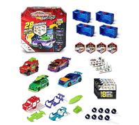 Majorette 212051003 License Lamborghini Ups Series 1, set of 4 with 28, metal toy, 4 of 18 cars to collect in surprise pack, including tuning accessories, collector's boxes and stickers, multicoloured