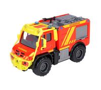 Majorette - Unimog U530 Fire Engine (14 cm) - Fire Engine Toy for Children from 3 Years, Car with Metal Body, Rubber Tyres, Light & Sound, Includes Batteries