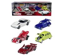 Majorette VINTAGE EDITION COLLECTOR DIE-CAST 5 CAR PACK, Styles Vary (Volkswagen, Citroen)
