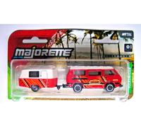 Majorette - Volkswagen T3 Syncro With ERIBA Puck Caravan - VW T3 Bus 4WD Safari