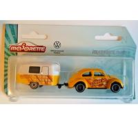 Majorette Volkswagen The Originals Trailers with Metal Parts, Scale 1:64, Officially Licensed VW, You will receive 1 of 4 Models Vehicles + VW Trailers (Randomly Sent)(3467452065464)