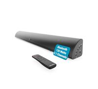MAJORITY Bluetooth Sound Bar for TV | Built-in Subwoofer, 120 Watts 2.1 Channel Sound | RCA, Optical, and AUX Connection | Wall Mountable, Remote Control | Snowdon TV Soundbar