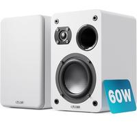 MAJORITY Bookshelf Passive Speakers | Hi-Fi Stereo Speakers Pair for Tuners and Hi-Fi systems | Stereo 2.0, 60W RMS | Wooden Enclosure and Compact Size D70X Passive White