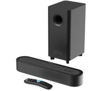 MAJORITY Bowfell Axis Atmos 2.1 Wireless Sound Bar System, Black