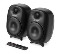 MAJORITY Active Bluetooth HDMI ARC Bookshelf Speakers | Amplified 80W 4" Drivers | Silk Dome Tweeters | Hifi Stereo Studio Speakers for TV & PC | USB, AUX, RCA, Optical | Custom EQ & Remote D80
