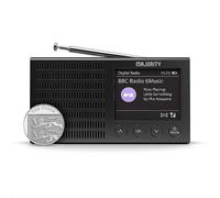 Majority Eddington Black Portable Dab Radio with Bluetooth Clear