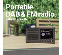 MAJORITY EDD-DAB-BLK Eddington Portable DABﱓ Smart Bluetooth Radio - Black, Black