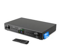 Majority Fitzwilliam Connect AMP Digital Radio & DAB Tuner | 200W Amplifier | HiFi Stack Class D amplifier with DAB/DAB+ & FM Radio | WiFi, Spotify Lossless, Internet Radio, Bluetooth | OKTIV & Remote
