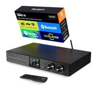 Majority Fitzwilliam Connect CD Internet Radio & CD Player with Bluetooth | WiFi Digital Tuner for HiFi Stack | DAB/DAB+ & FM Radio, Spotify Lossless | USB MP3, AUX, Headphone | OKTIV & Remote control