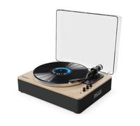 Majority Folio turntable Bluetooth-USB system | Belt Drive | Manual | Aluminium Tonearm,Pitch Control | Black