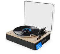 Majority Folio Bluetooth Turntable with Integrated Speaker OAK