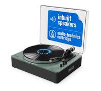 MAJORITY Folio Bluetooth Vinyl Record Player (Green)
