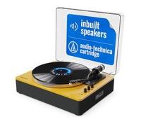MAJORITY Folio Bluetooth Vinyl Record Player (Yellow)