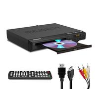 HDMI DVD Player for TV | 1080P Region Free DVD Players for Smart TV | Mini DVD Player with USB, CD & MP3 | HDMI Cable, RCA Cable & Remote Control Included | MAJORITY DVD