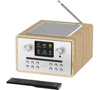Internet Radio CD Player and DAB+ | Bluetooth, Spotify Connect, Podcasts | FM Radio, Dual Alarm, 90 Presets | Custom EQ Settings | Full Colour LED Display & Remote Control | MAJORITY Homerton (Oak)