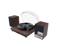 MAJORITY Moto Plus Belt Drive Bluetooth Turntable - Walnut, Brown
