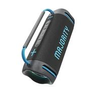 MAJORITY Move 4 Portable Speaker Wireless Bluetooth 6.0 | 70W | Waterproof Shower Speaker & Dust-Resistant | LED Lights | TWS Stereo Pairing | 30H Battery Life | AUX, USB, SD Card Playback | Durable