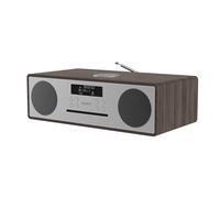 Majority Oakington Music System Cd Player/Dab Radio/ Bluetooth - Walnut, Brown