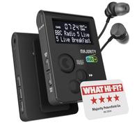 Pocket Portable DAB/DAB+ Radio | Personal FM Radio with Sports Clip & Lockable Buttons | Rechargeable 12 Hour Battery & Internal Aerial | USB-C Charging & Earphones Included | MAJORITY Petersfield Go