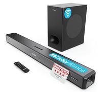 Majority Sierra Plus 2.1.2 Dolby Atmos Bluetooth Soundbar with Wireless Subwoofer Black