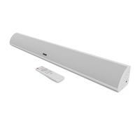 MAJORITY Snowdon | Bluetooth Sound Bar for TV | Built-in Subwoofer | 120 Watts 2.1 Channel Sound | RCA, Optical, and AUX Connection | Wall Mountable | 81 CM | Remote Control Included (White)