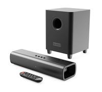 MAJORITY Sound Bar for TV | 2.1 Channel 200W System | Soundbar with Wireless Subwoofer | Bluetooth 5.0, HDMI ARC, Optical, AUX & USB Playback | Remote & Wall Mount Brackets Included Naga 40 Plus