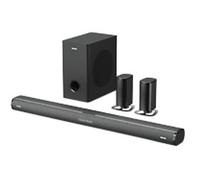 Majority Everest 5.1 Dolby Audio Surround Sound System with Sound Bar | Wireless Subwoofer I 300W Powerful Surround Sound | Home Theatre 3D Audi