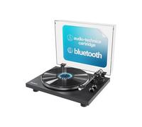 Majority Stylo Bluetooth Record Player - Premium Turntable with AT3600L Cartridge, Aluminium Platter, Carbon Fibre Arm, Pitch Control, Anti-Skate, Vinyl Player with Phono/Line Out