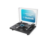Bluetooth Premium Turntable for Vinyl Record Player | Home Vinyl Player with Aluminum Platter & Carbon Fibre Arm | AT3600L, Anti-Shake, Slip Mat and Ground Connector Included | Majority Stylo