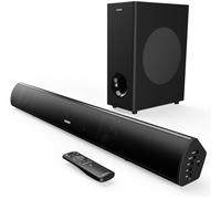 MAJORITY Teton Plus 2.1 Wireless Sound Bar, Black