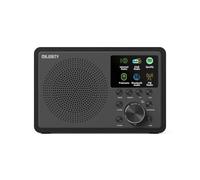 MAJORITY Internet Radio receiver DAB and FM | Bluetooth, Podcast, Octive and Spotify radio | App Control | Multi-Alarm clock radio | 50 presets | DSP Speaker | Bedside DAB radio with Bluetooth TOURO