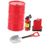MAJORMENCH 1/24 Scale RC Car Accessories Set - Simulated Fire Extinguisher Fuel Tank and - for Crawler Truck Diorama Decoration