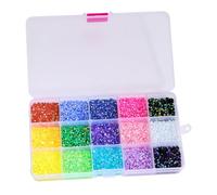 MAJORMENCH 1 Box Nail Jewels Nail Art Gems 15 Grids A Box Resin Decorative Effect Easy to Use Creative and Design for Craft and Personal Use