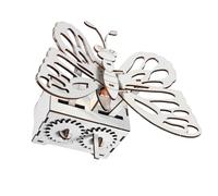 MAJORMENCH 1 Set DIY Hand Cranked Butterfly Engaging Science Experiment Kit for Enhance Learning Creativity Fun Educational Craft for Parent Interaction Sparks Curiosity Imagination