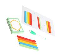 MAJORMENCH 1 Set Wooden Counting Rods for Math Teaching Aid Early Education for Boys Develops Logic Coordination Skills Premium Quality Arithmetic Sticks