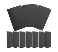 MAJORMENCH 10 Pcs Black Aluminum Plates for DIY Name Signs with Easy Installation and Stylish Finish, Small Blank Industrial Aluminum Sheets for Doors and Personal Setting