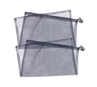 MAJORMENCH 10 Pcs Black Mesh Storage Bags for Bath Products with Drain Sand and Water Function Portable Fabric Mesh Carrier Bags for Swimming and Beach Use