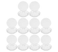 MAJORMENCH 10 Pcs Eyelash Storage Cases Thick Transparent Diamond-Cut Plastic Lash Organizer Boxes Lightweight Portable False Lash Holders for Women Travel Cosmetic Use