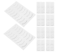 MAJORMENCH 10 Sheets Lower Lash Tattoos Eyelash Sticker Quick Solution Convenient Black Tattoo Paper Pet Film for Women Weddings Stage Use