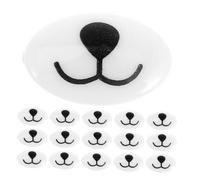 MAJORMENCH 100pcs Flat Bottom Oval Acrylic Doll for Stuffed Animals DIY Craft Supplies Secure Fit Animal Doll Making Nose for Plush for Crochet and Handmade Soft