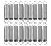 MAJORMENCH 100pcs Metal Mahjong Table Springs for Home Use and Club Repair, Wear-resistant Automatic Tile Pusher Reset Extension Springs with Easy Installation, Silver Loa Accessories