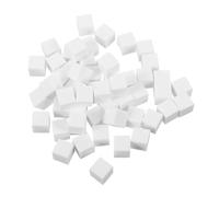 MAJORMENCH 100pcs Nail Art Sponges Small White Nail Sponges for Manicure Gradual Shading Makeup Puff 1cm Mini Blocks for Polish and Blush Application
