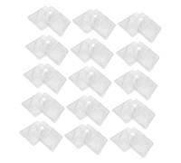 MAJORMENCH 100pcs Plastic Wax Melt Containers Clamshell Molds Heart-Shaped Box for Candle Making and Aromatherapy