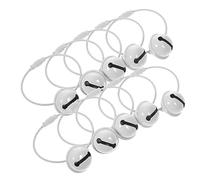 MAJORMENCH 10pcs DIY Keychain Accessories Bell for Bag Decoration Durable Key Ring Pendant for Backpacks Handbags and Car Keys